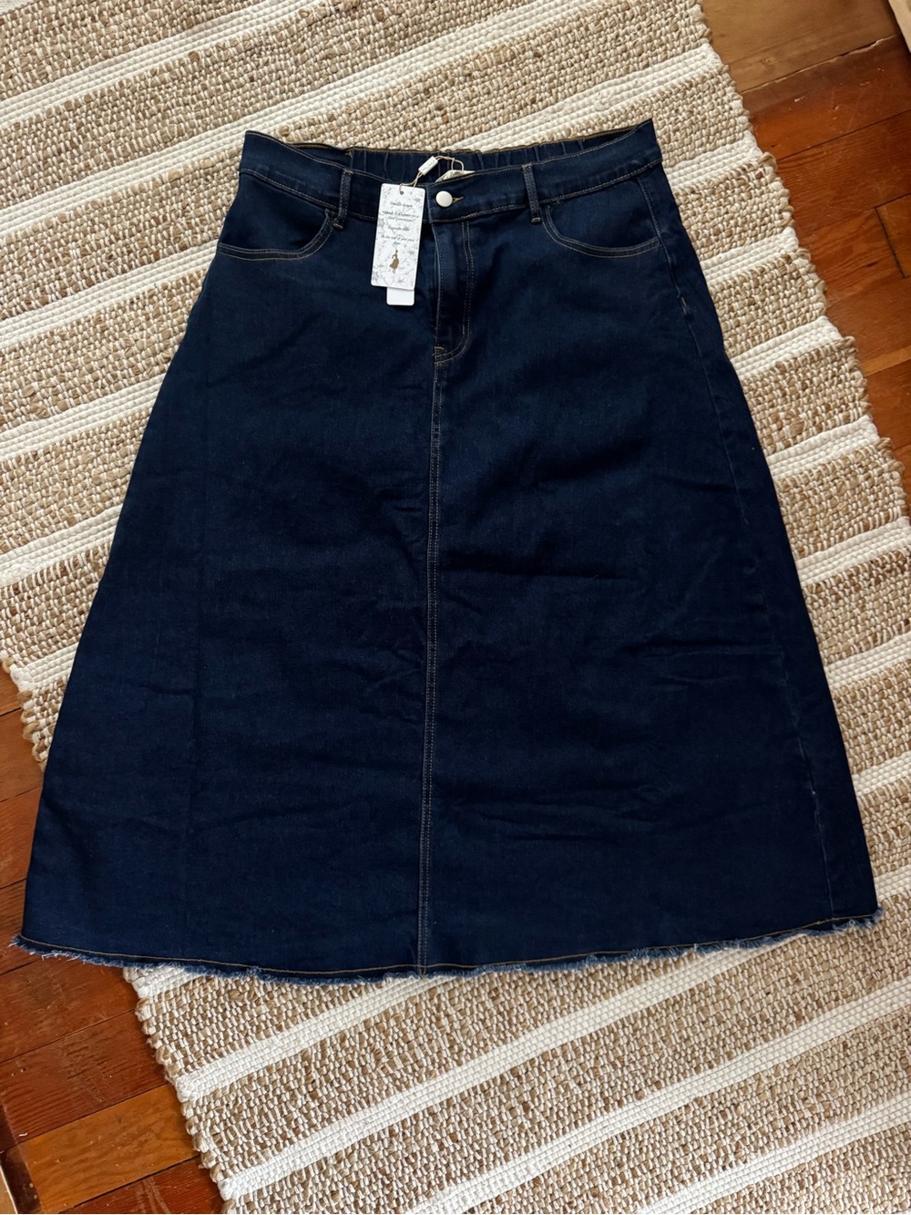 Belle Poque Denim A-Line Skirt